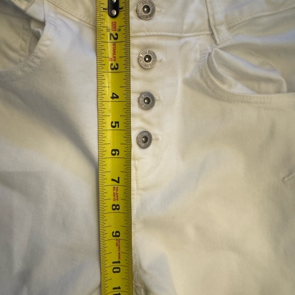 Bevvy Flog Aviv Button Fly White Denim sz 28 nwot - Picture 8 of 11